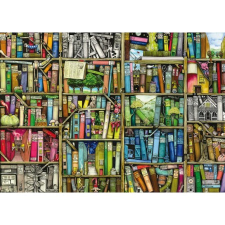 Puzzle Librarie Bizara, 1000 Piese Ravensburger - 1